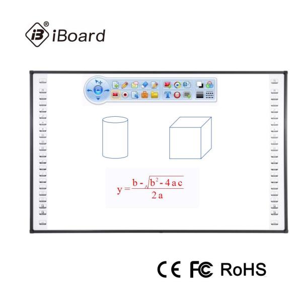 83 Inch Interactive Whiteboard 4:3 Black Color For Training School Teaching