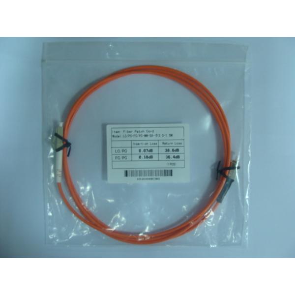 LSZH orange 0.9 2.0 3.0 cable Fiber Optic Patch Cord FC-LC Multimode Simplex
