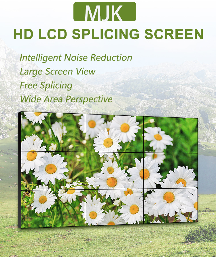 Ultra Slim 4K Customizable Size LCD Advertising Screen Splicing Panel Indoor Video Wall Animation Graphics for Subway Airport
