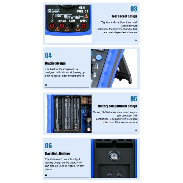 VICTOR 98A+ VICTOR Digital Multimeter 22000 counts display auto range multimeter with USB
