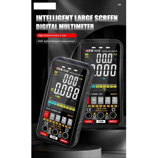 VICTOR 923E Digital Multmeter with colorful display Smart Auto range multimeter
