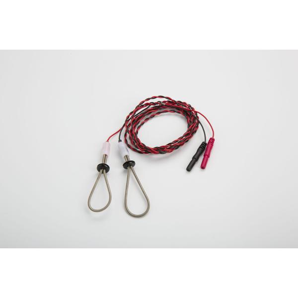 REP -1.5R Resusable EMG Sensory Finger Loop Electrode Twisted Pair Blank Red