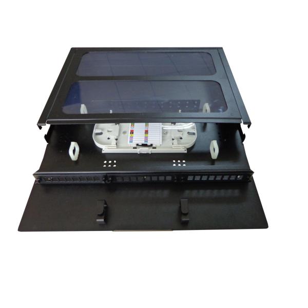 GPON CATV 24cores Fiber Optic Patch Panel Transparent Cover