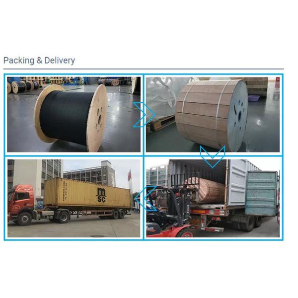 2 FRP 6 core Single Mode Fiber Optic Cable GYFXTY