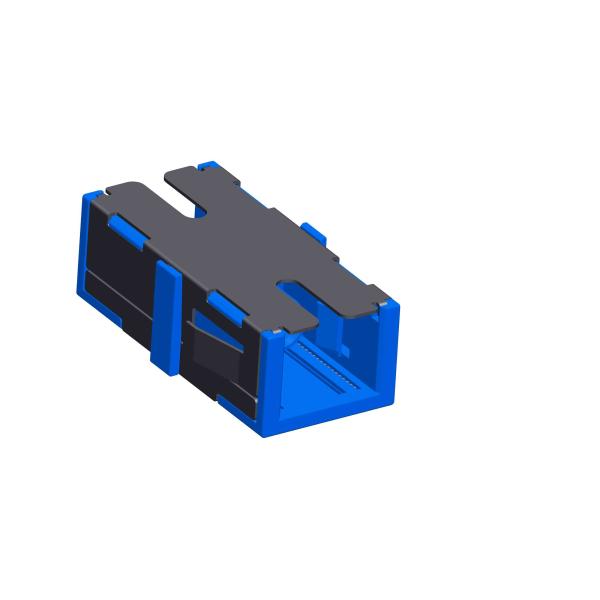 Ceramic Sleeve Fiber Optic Adapter With Shutter Standard IEC Size Low Insertion Loss
