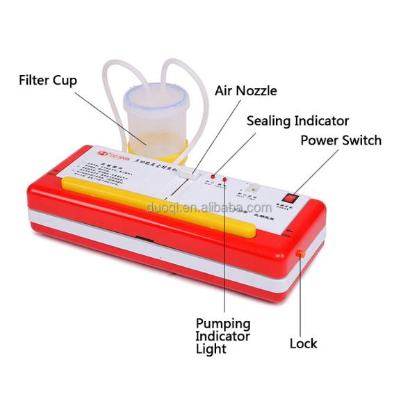 Low Noise Function Small Desktop Pickled Cucumber Vacuum Sealing Machine for Pickles