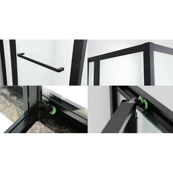 OEM Square Frameless Shower Cabin Tempered Glass Hinge Door