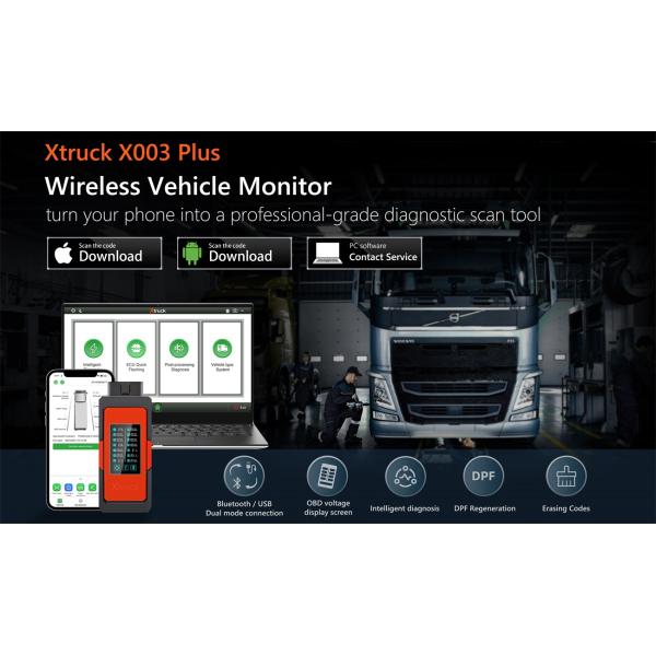 Xtruck X005 plus Intelligent Diagnosis ECU Quick Flashing post-processing diagnosis vehicle type system Sinotruck