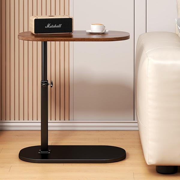 CONSOLE TABLE C Shaped End Table Adjustable Height Coffee Simple Small Corner Bedside Wooden Storage Rack for Mail Packing