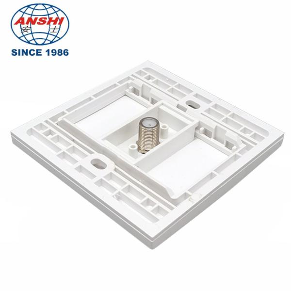 ANSHI 1 Port 86 Type Single Port RF Wall Face Plate