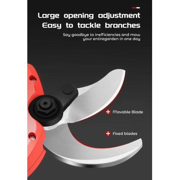 21V Electric Pruning Scissors With Display Lithium Pruning Garden Fruit Tree Branches High Branch Scissors