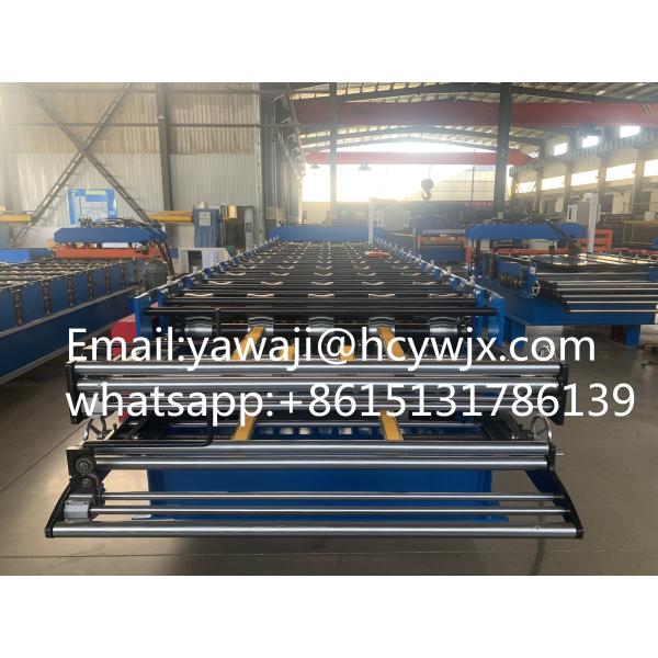 Efficient Double Deck Roll Forming Machine with 16 Stations and Chain Drive