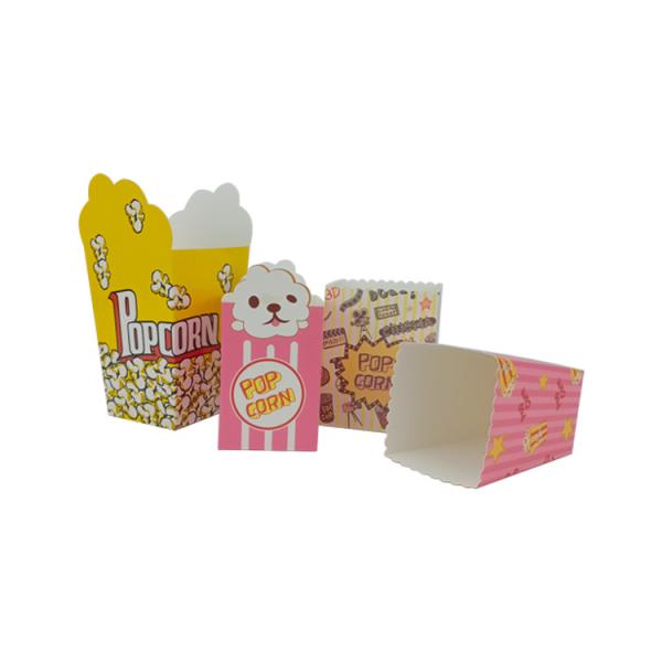 Customized Eco Friendly Disposable Grease Proof Recyclable Pop Corn Packaging Popcorn