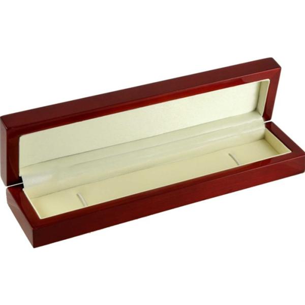 PU Leather Covered Wooden Jewelry Box Rectangle Environmentally Friendly