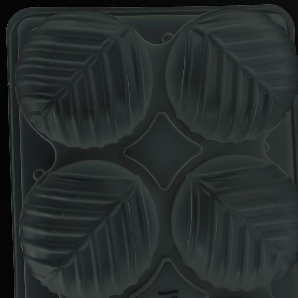 Customized Round High Transparency Leaf Shaped Circular PP Mochi Tray Frozen Dumplings Donuts Plastic Blister Packaging