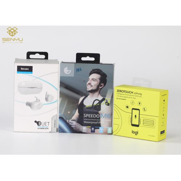 Handmade Mobile Accessories Packaging Headphone Earphone Box With Hook