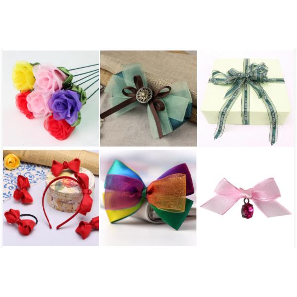 Double Face Style Solid Pink Polyester Organza Ribbon Roll for Efficiency