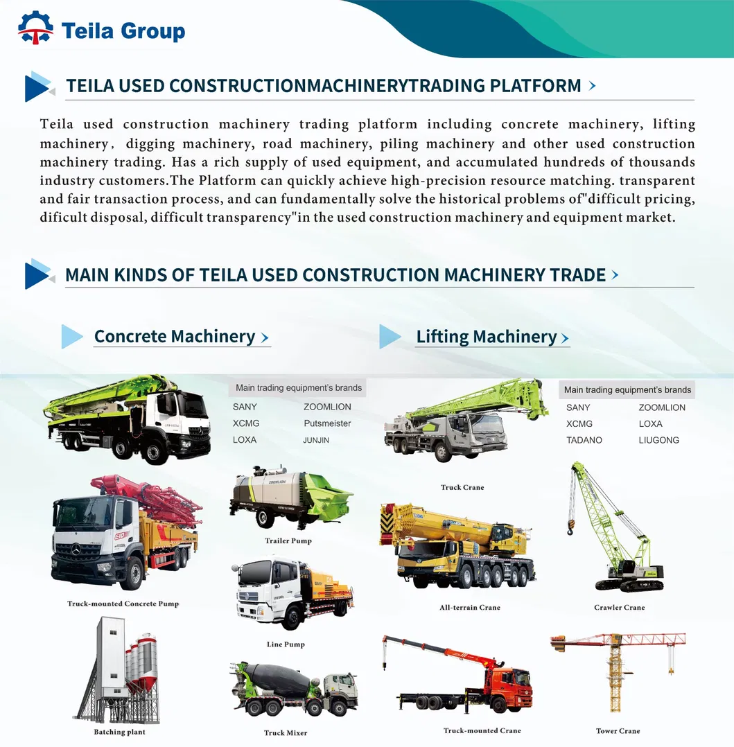 Powerful Proficient Secondhand Sy5401thb45-46 Concrete Boom Pump for Sale