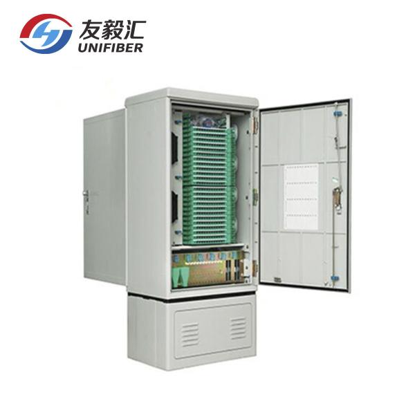 Outdoor IP65 Two Doors 576 Core SMC Fiber Optic Cabinet