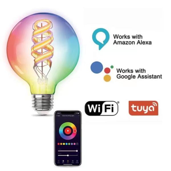 Wireless Bluetooth TUYA APP Control LED Bulb for Color Changing and Light Dimming