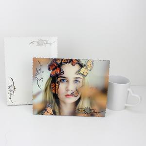 Quality Rectanglar MDF Board 9 X 7 Sublimation Photo Frame for sale
