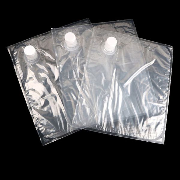 Translucent Spout Pouch Screw Cap Plastic Package Faucet Bag Flat Bottom Spout Pouch with Valve
