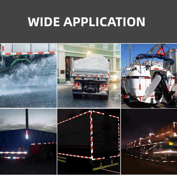 Aggressive Pressure Sensitive Adhesive DOT C2 Reflective Radium Tape for Vehicles