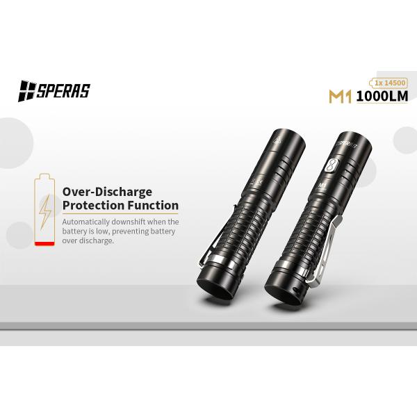 14500 Battery EDC LED Flashlight