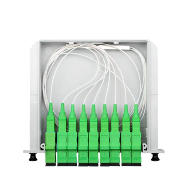 High reliability tray plug in type mounted easy to insert and pull out 8 16 1x6 fiber optical plc splitter