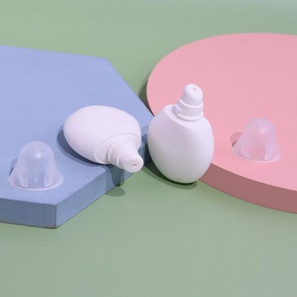 Matt Surface Transparent Crew Cap PE Container Packaging Lip Mask Bottle