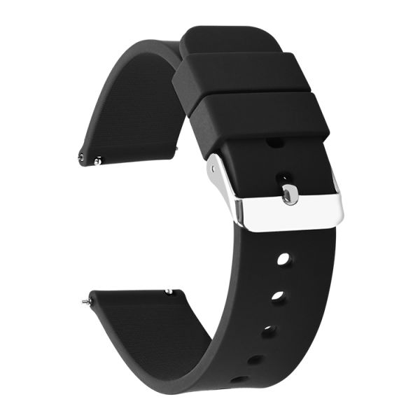 SHX-095 Quick Release Light Gray Smart Silicone/Rubber Strap · Customizable Sizes And Colors | OEM/ODM