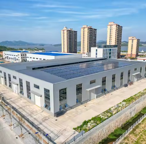 Large Scale Multi Span Steel Buildings Assembly Plant Logistics Center