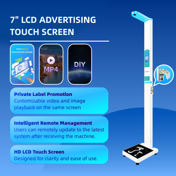 Coin Operated Height Weight BMI Machine