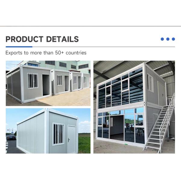 Multi-function Container Shipment Detachable Waterproof Fireproof 40 Ft Modular Homes Container Tiny Prefabricated House
