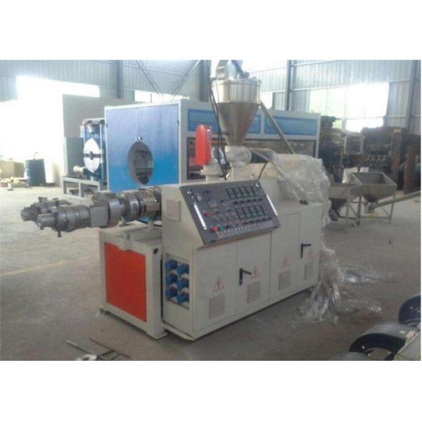 Fully Automatic Plastic Extrusion Line , PP PE Twin Screw Extruder
