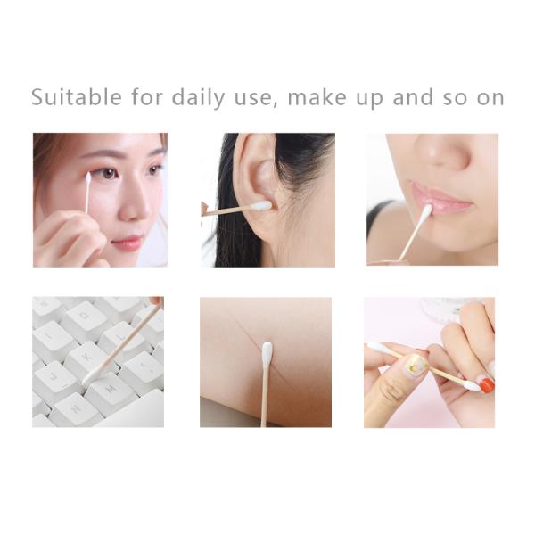 Wounds Caring Surgical Cotton Swabs Soft Texture For One Time Using