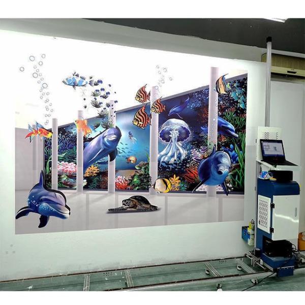 1920X1080 CMYK Vertical Inkjet Wall Printer Epson Three Nozzle