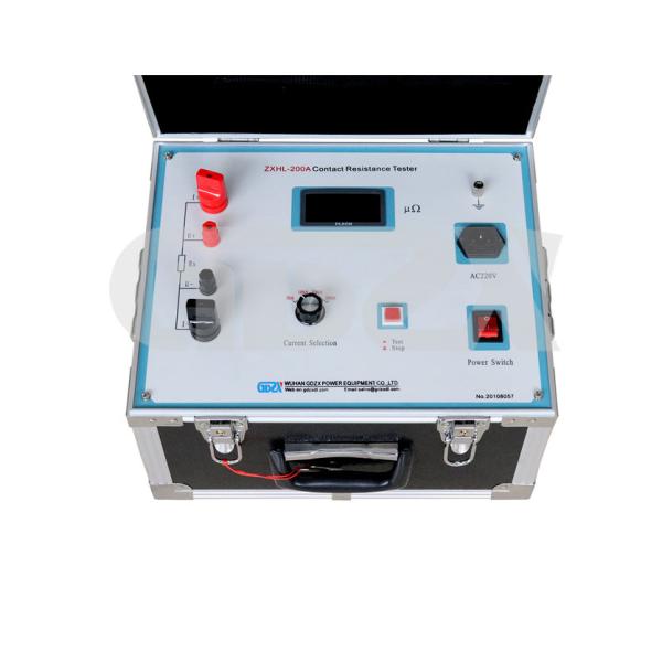 Portable 200A Anti Interference Contact Resistance Meter For High Voltage Switch Test