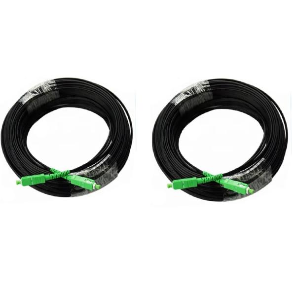 50M 100M SC APC Single Mode Simplex Outdoor FTTH Fiber Optic Drop Wire
