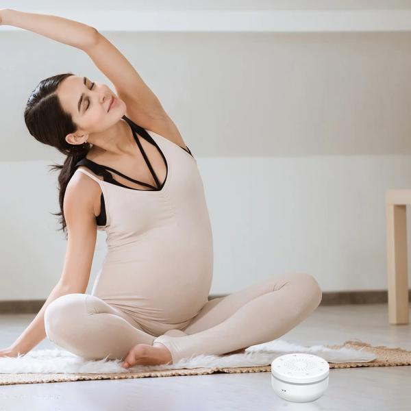 USB Rechargeable White Noise Machine with Night Light and Timer