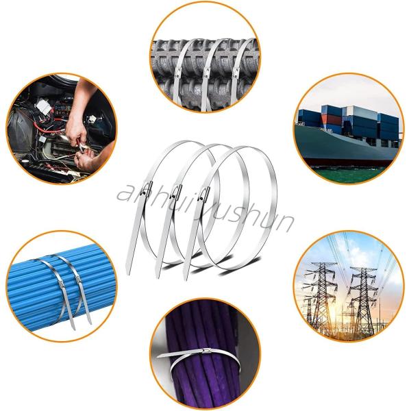 350mm Metal Zip Stainless Cable Tie Binding Wire
