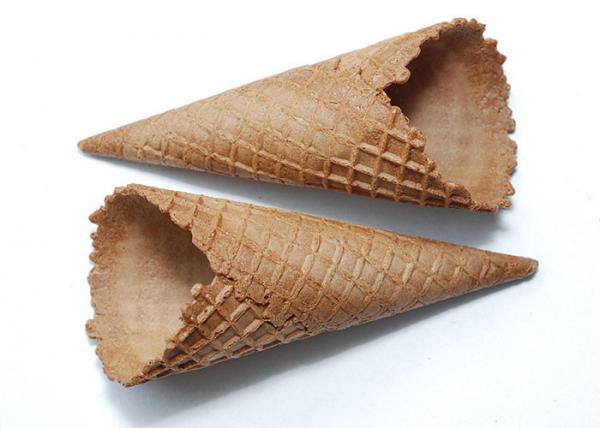 Buy CE Ice Cream Related Production Chocolate Dipped Waffle Cones Conical Shpe at wholesale prices