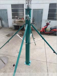 China 12 meter telescopic mast hand winch mast for light tower CCTV monitor pole light weight tower antenna mast on sale
