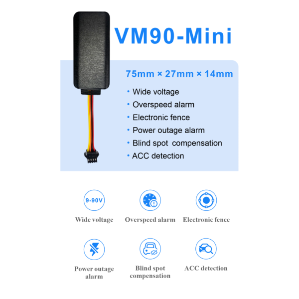VM90-Mini 4G LTE Hardwired Vehicle Tracker