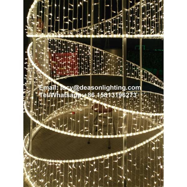 led spiral christmas tree