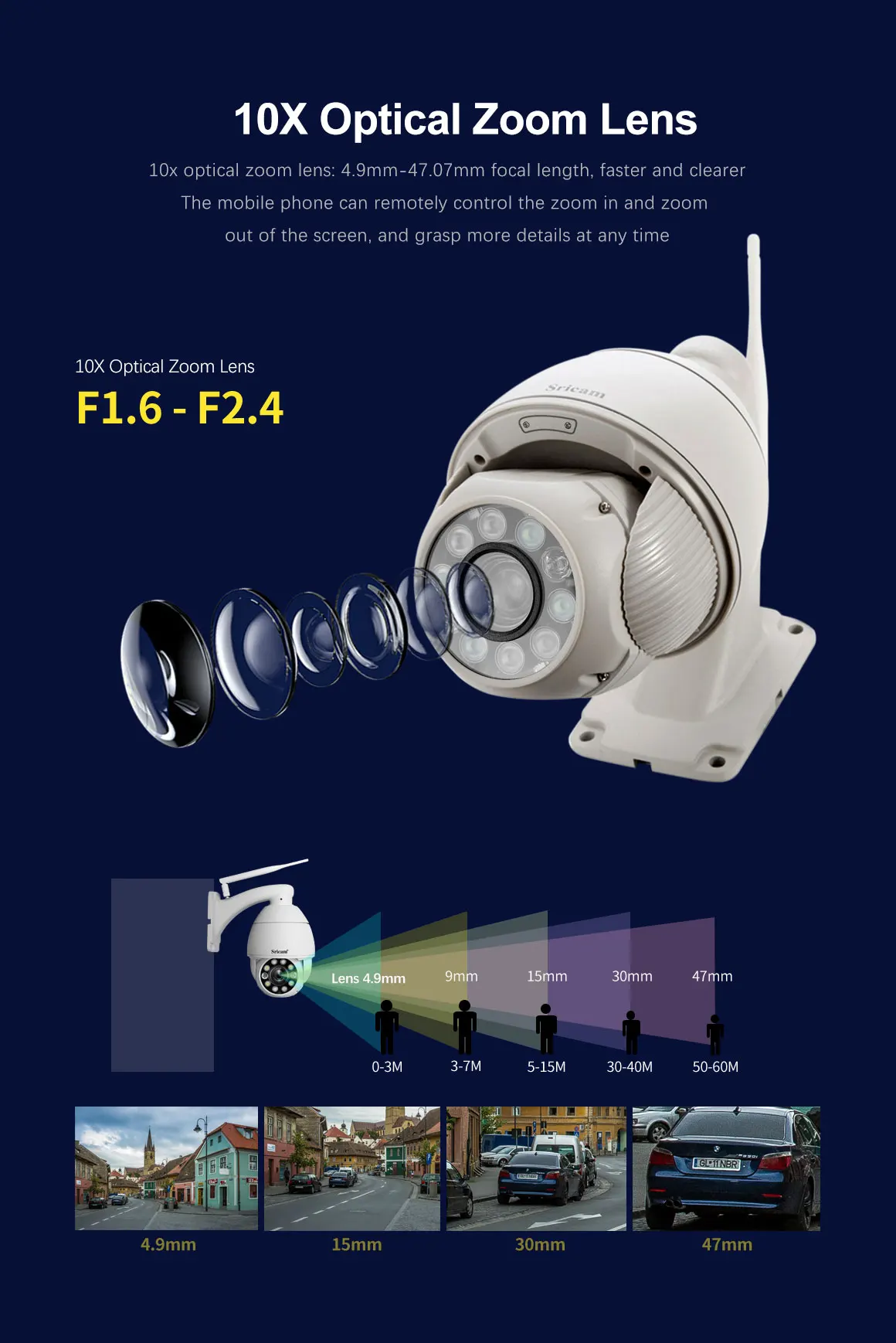 5MP Ptz Wifi Camera Outdoor Waterproof IP Camera SP008C Security Camera Surveillance System