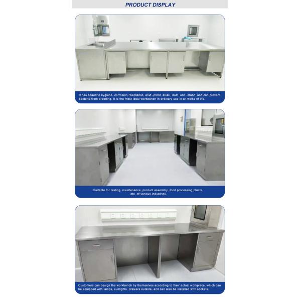 Modern Stainless Steel Lab Bench With Smooth Surface