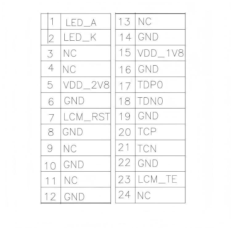 2.64" Square IPS TFT Module with 480X480 Resolution MIPI Interface and ALL VIEW Angle