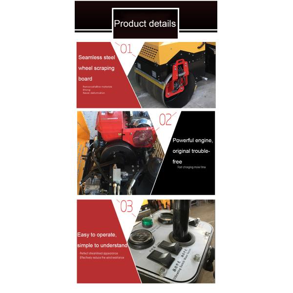 30% Grade Ability Compact Mini Compactor Road Roller Machine for Asphalt Paving
