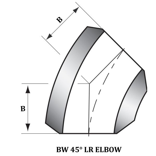 ASTM A403 WP304L Elbow Stainless Steel Buttweld Fitting ASME B 16.9